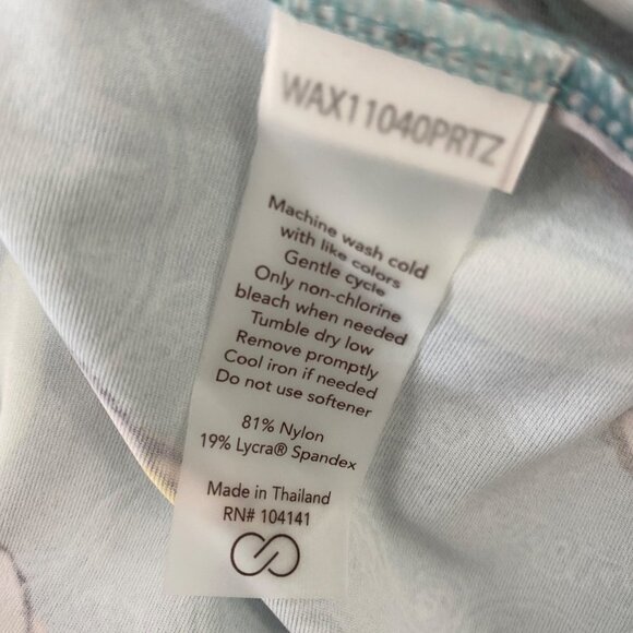 CALIA by Carrie Underwood Green Floral Racerback Move Fitted Tank Top XS & Small - Picture 9 of 9